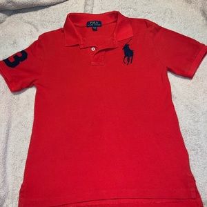 Ralph Lauren, red shirt, Big Boy medium 10-12